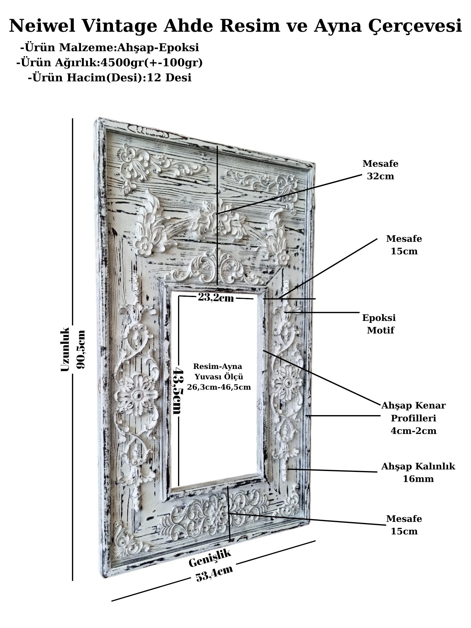 Neiwel%20Vintage%20Ahde%20Resim%20ve%20Ayna%20Çerçevesi