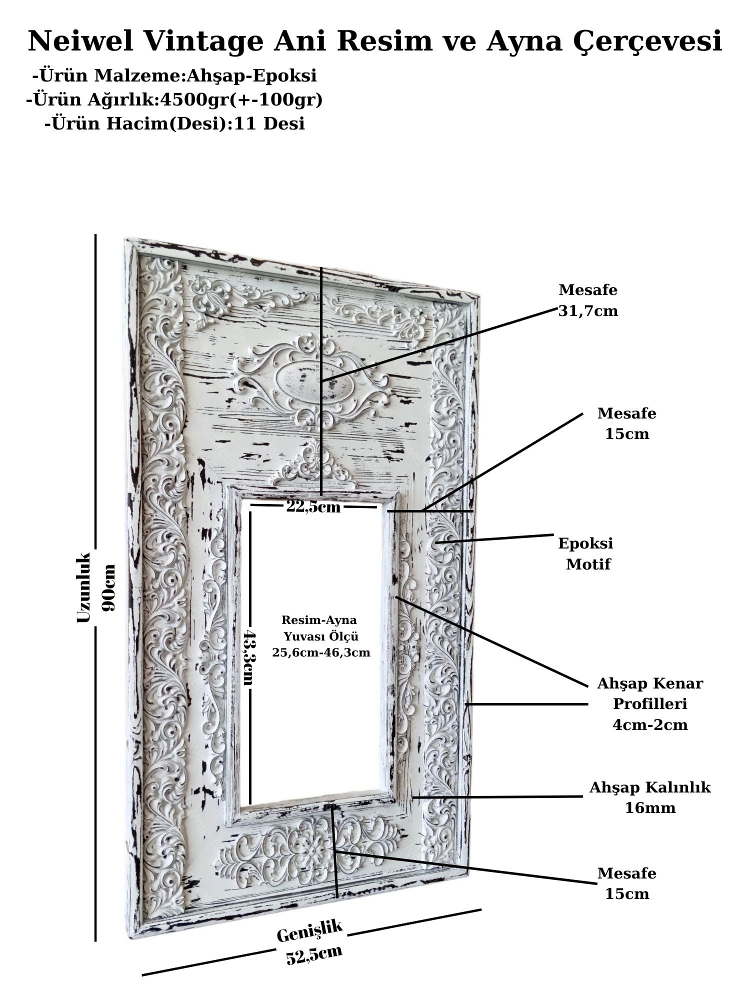 Neiwel%20Vintage%20Ani%20Resim%20ve%20Ayna%20Çerçevesi