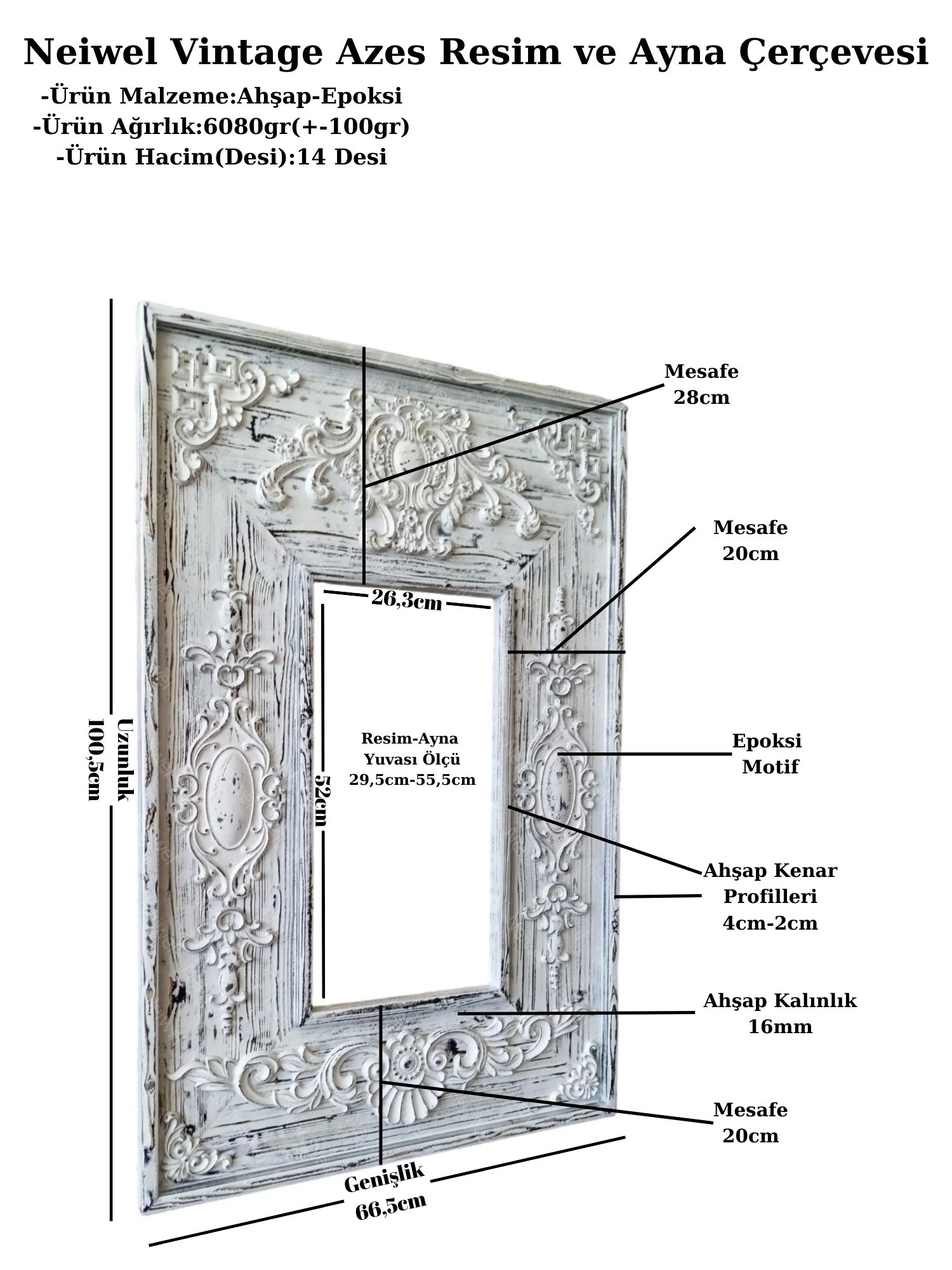 Neiwel%20Vintage%20Azes%20Resim%20ve%20Ayna%20Çerçevesi