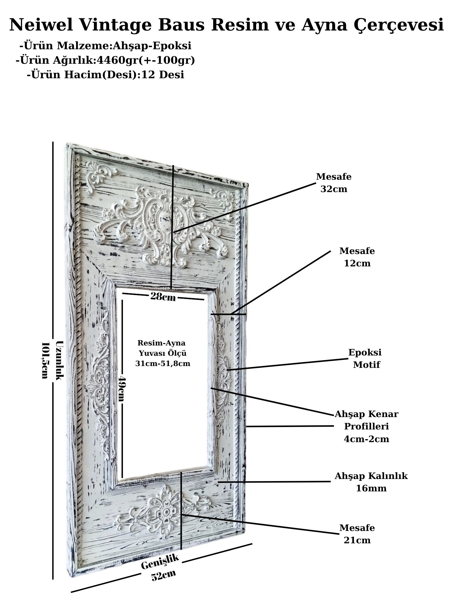 Neiwel%20Vintage%20Baus%20Resim%20ve%20Ayna%20Çerçevesi
