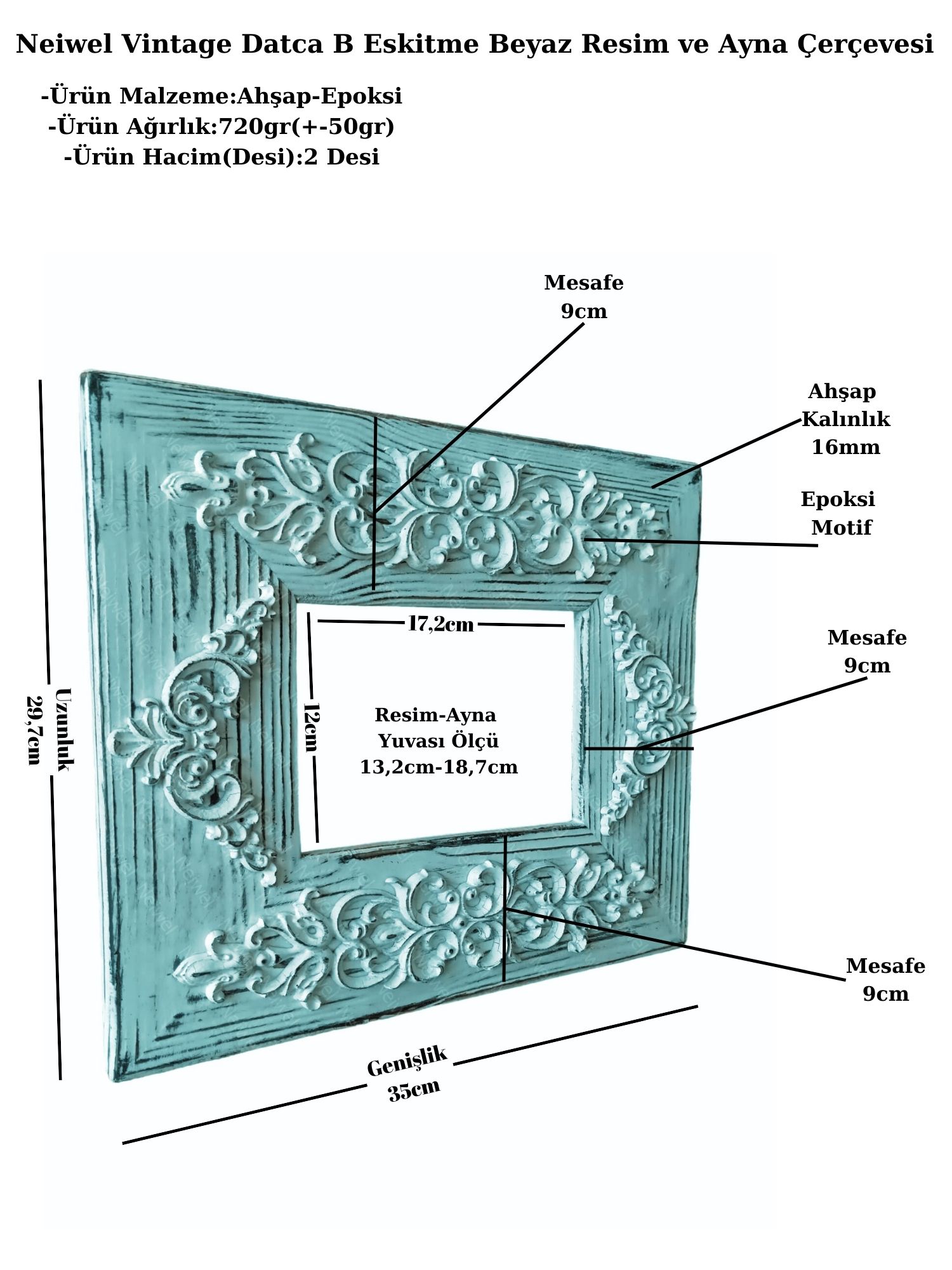 Neiwel%20Vintage%20Datca%20C%20Eskitme%20Beyaz%20Resim%20ve%20Ayna%20Çerçevesi