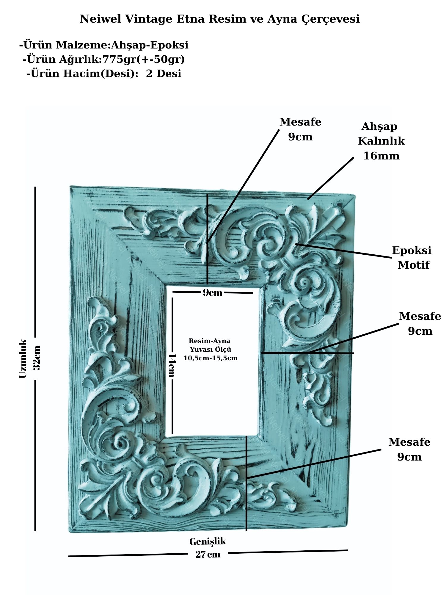 Neiwel%20Vintage%20Etna%20Naturel%20Resim%20ve%20Ayna%20Çerçevesi